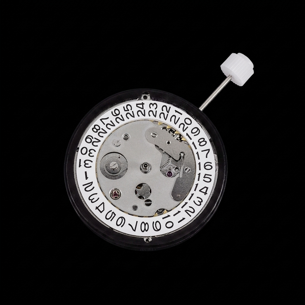 Seiko NH35A movement, dial side