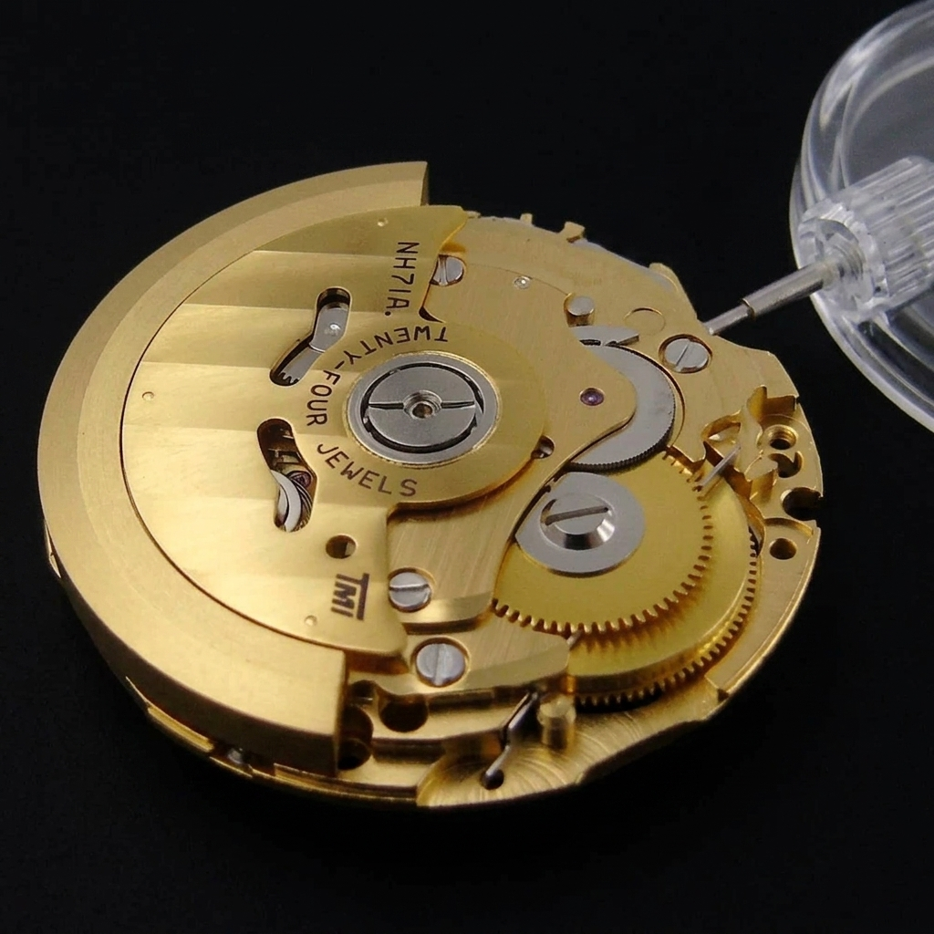Seiko NH71A movement, rotor side