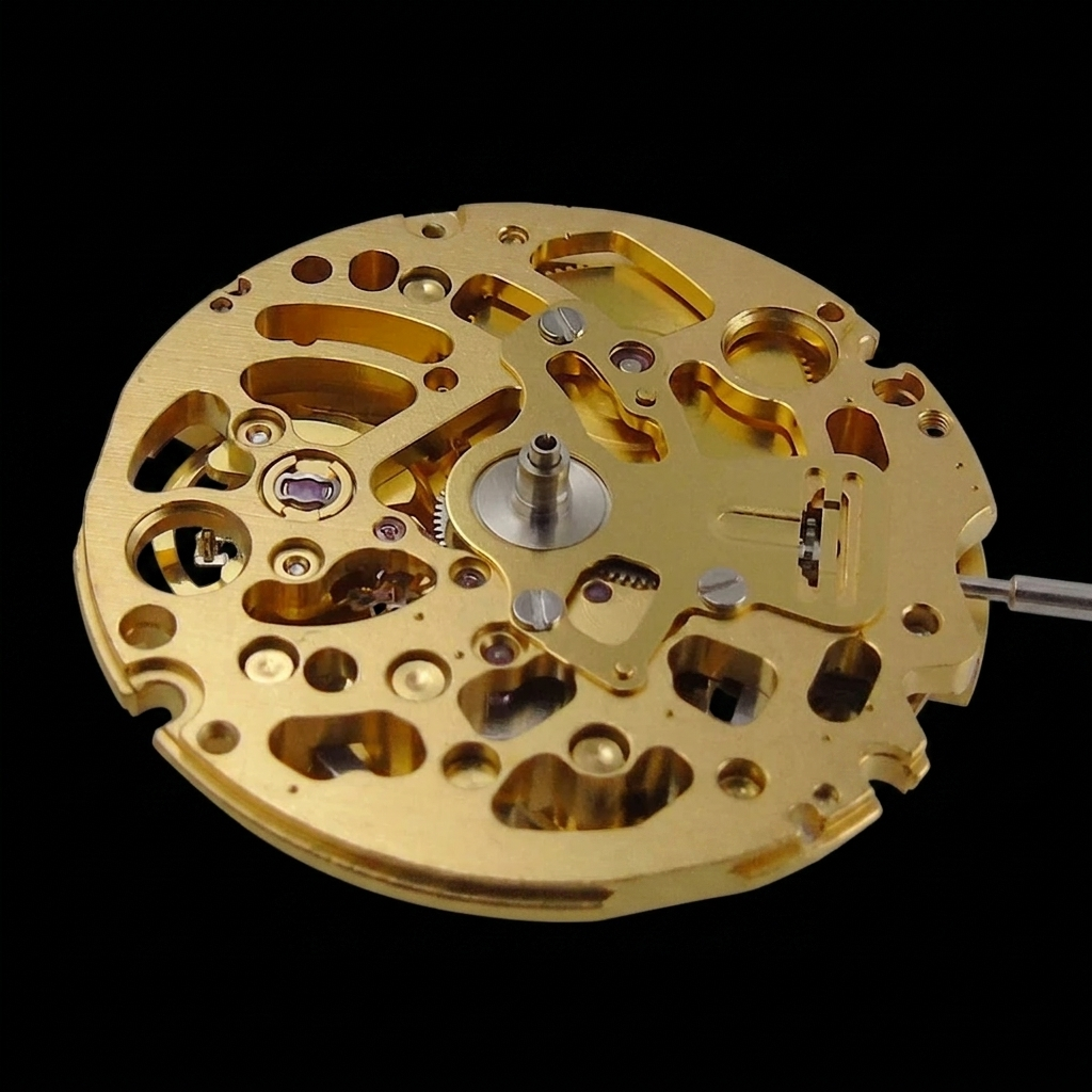 Seiko NH71A open-heart movement, dial side