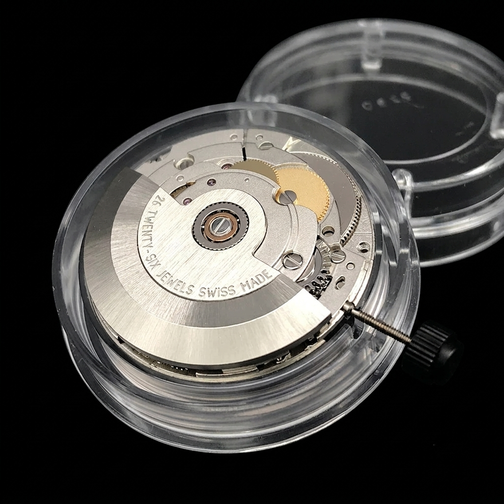 Sellita SW200-1 movement, rotor side